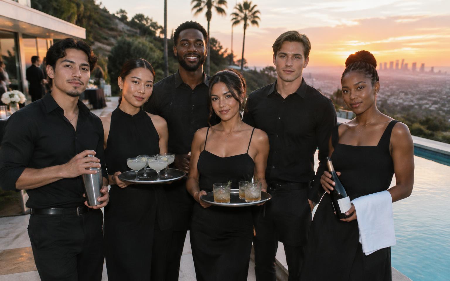 Event bartenders, servers and hosts in Los Angeles Ca