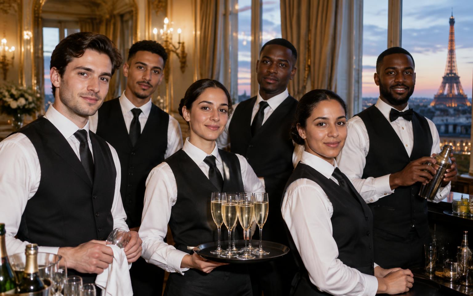 Event bartenders, servers and hosts in Paris